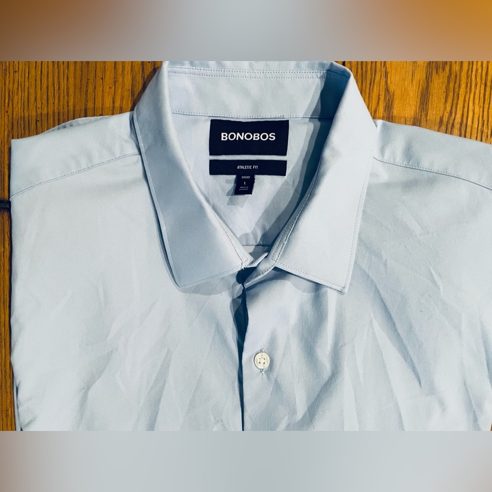 Euc Bonobos Tech Button Down Light Blue, Athletic… - image 4